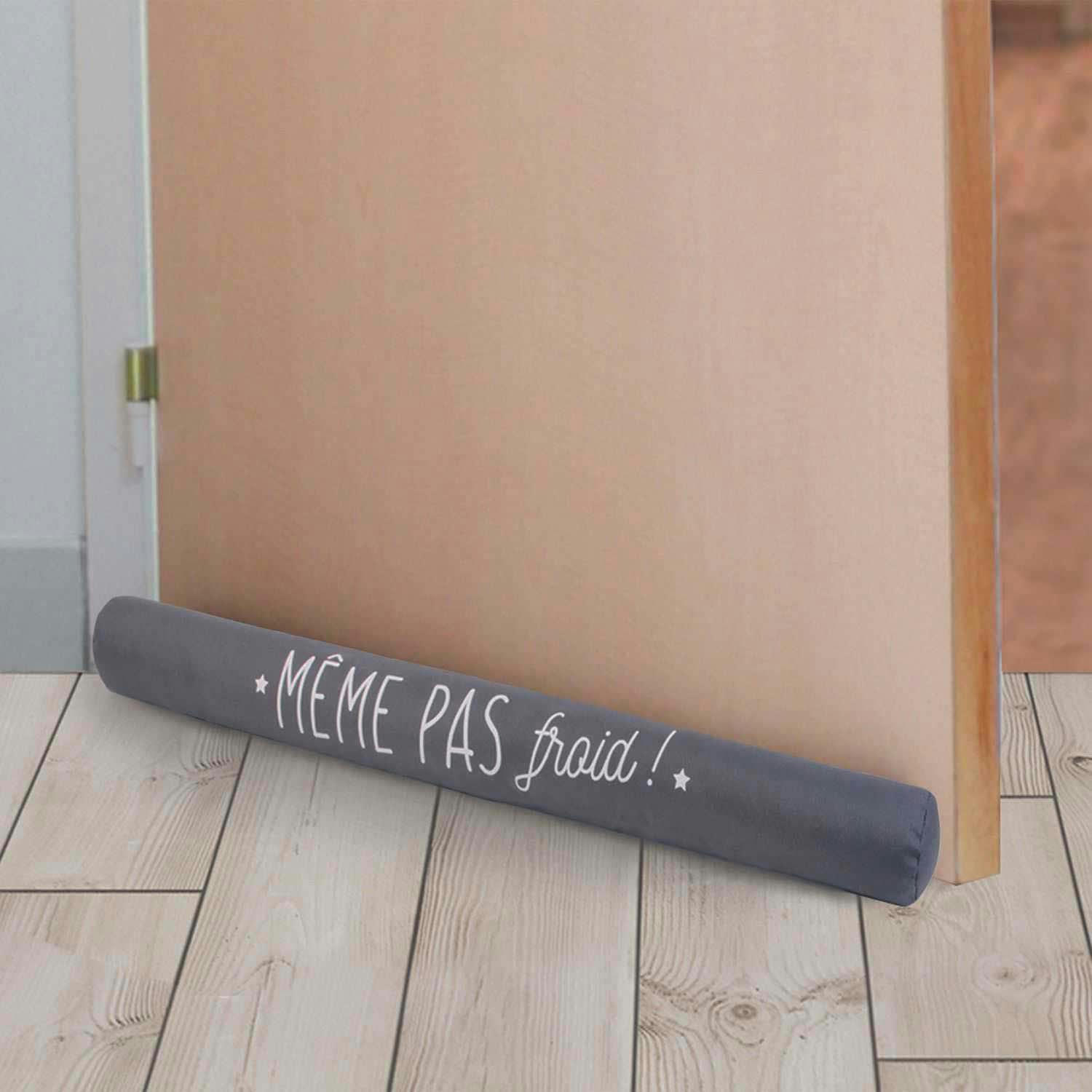- Boudin de porte à message 80 cm taupe 