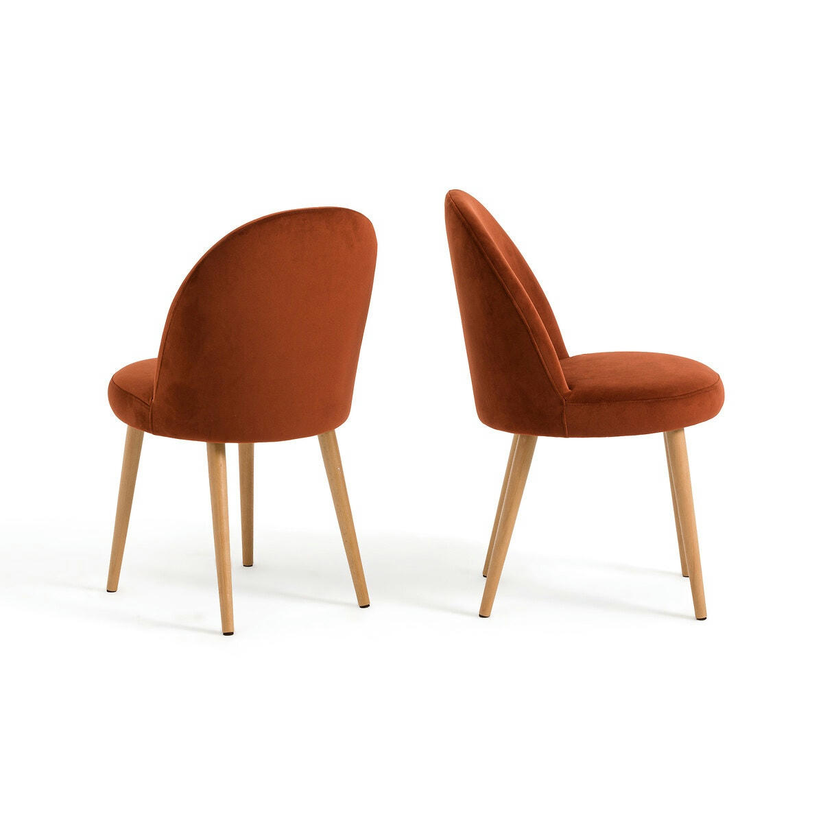 Lot de 2 chaises velours, Inès