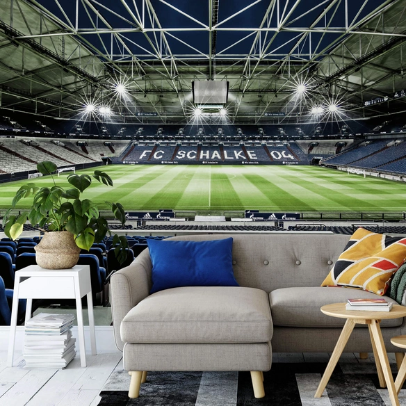 Vliestapete »XXL Vliestapete«, FC Schalke 04 Veltins Stadion, mehrfarbig, matt