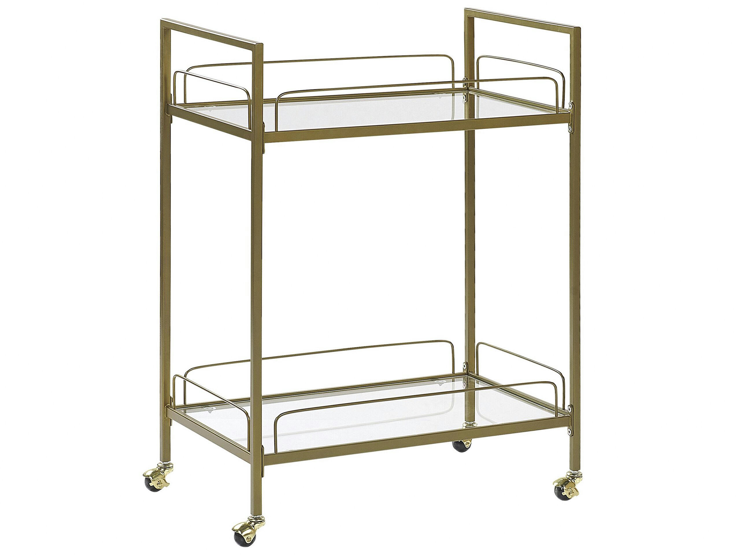 VENETA - Desserte dorée à roulettes