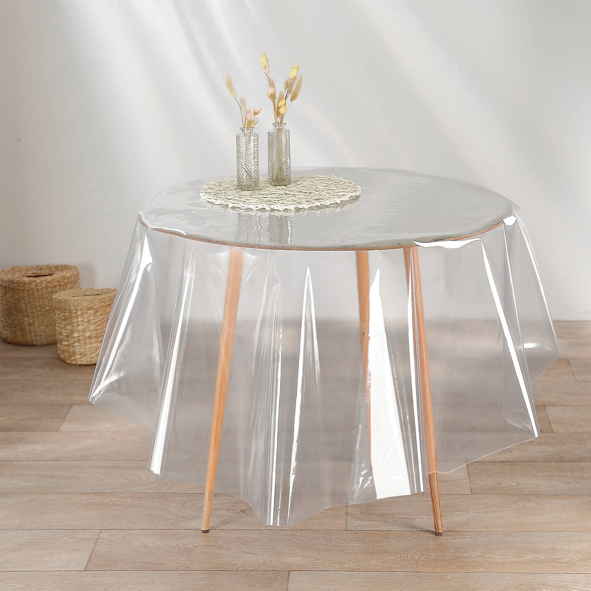 Nappe toile cirée transparente
