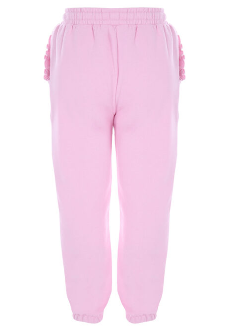 Younger Girls Pink Cherry Print Joggers