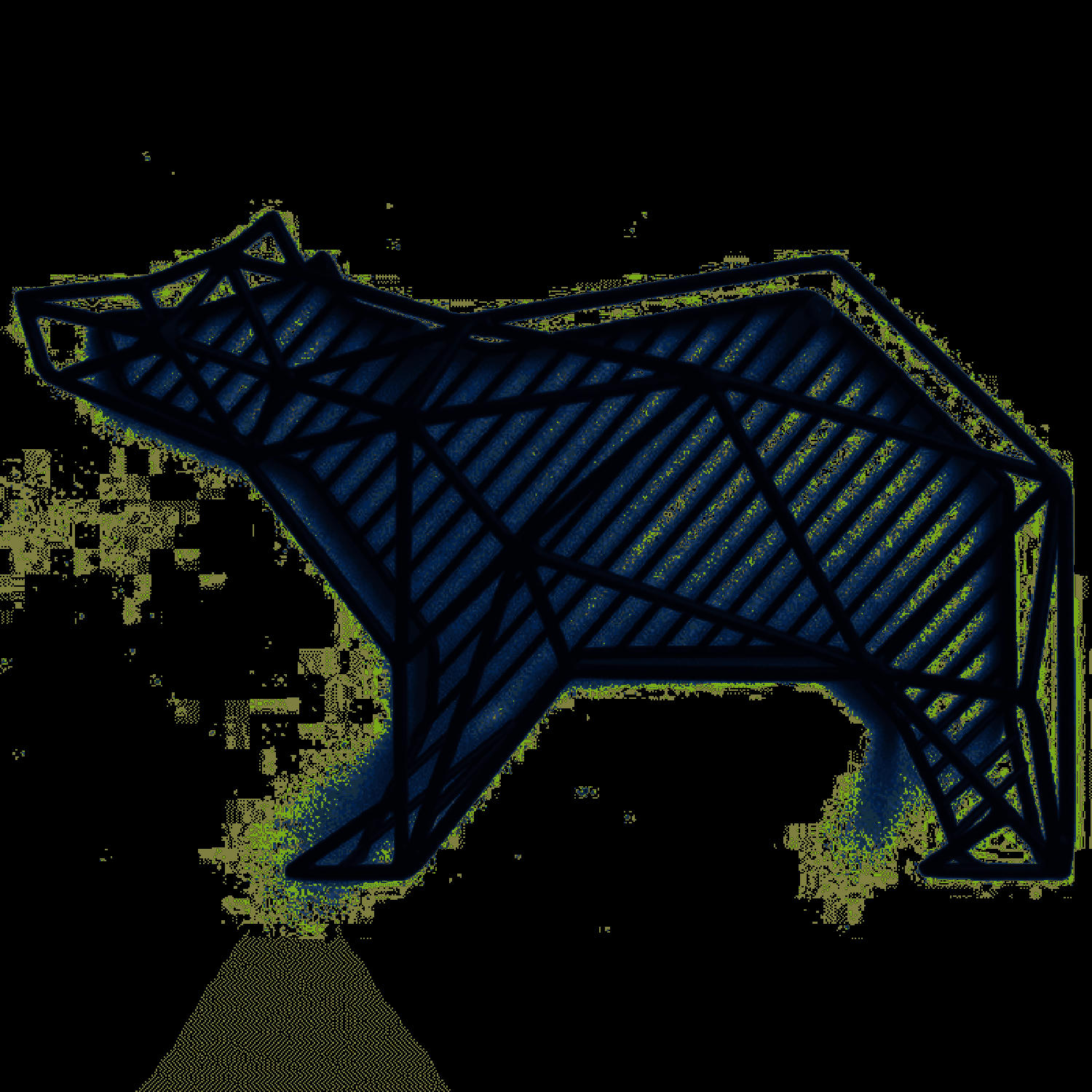 OURS - Porte-courrier métallique mural ours