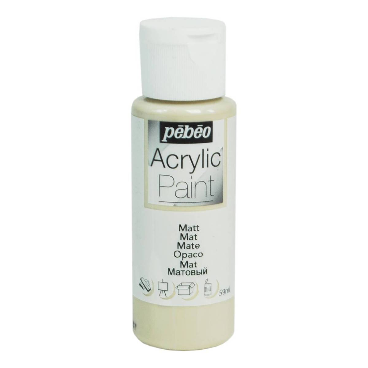 Pebeo Light Taupe Matt Acrylic Craft Paint 59ml