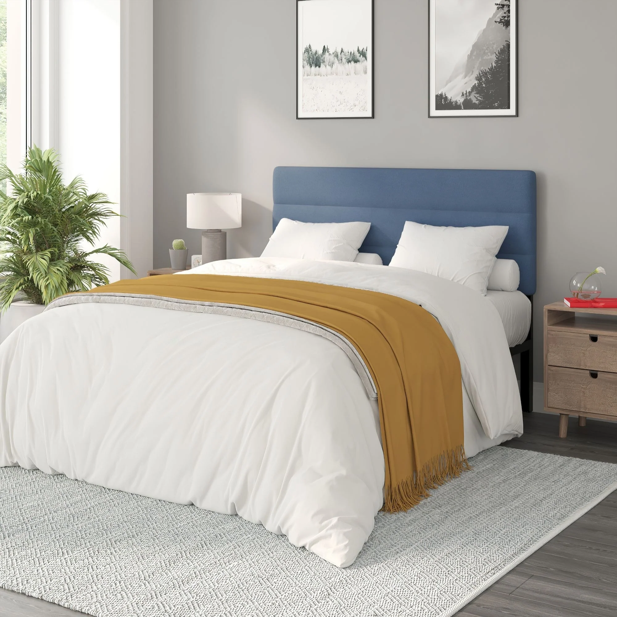 Universal Fit Tufted Upholstered Headboard