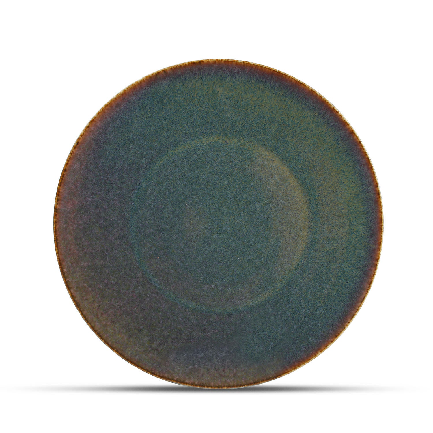 Bonbistro - Plat bord 27cm groen Cirro - Set van 6
