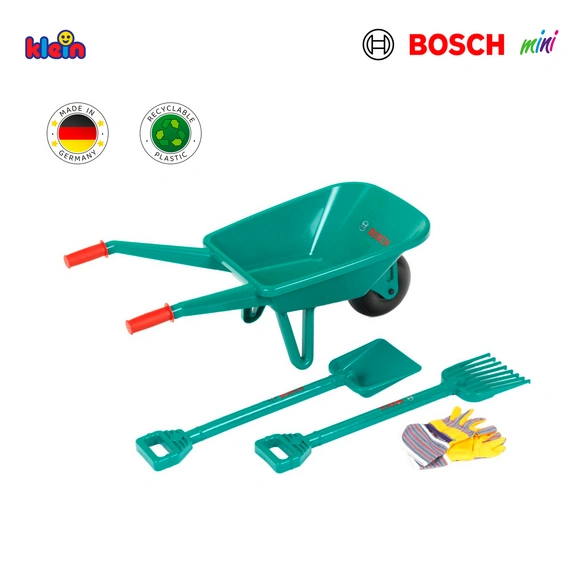 Spielzeug-Gartenset, 4-teilig, mit Schubkarre