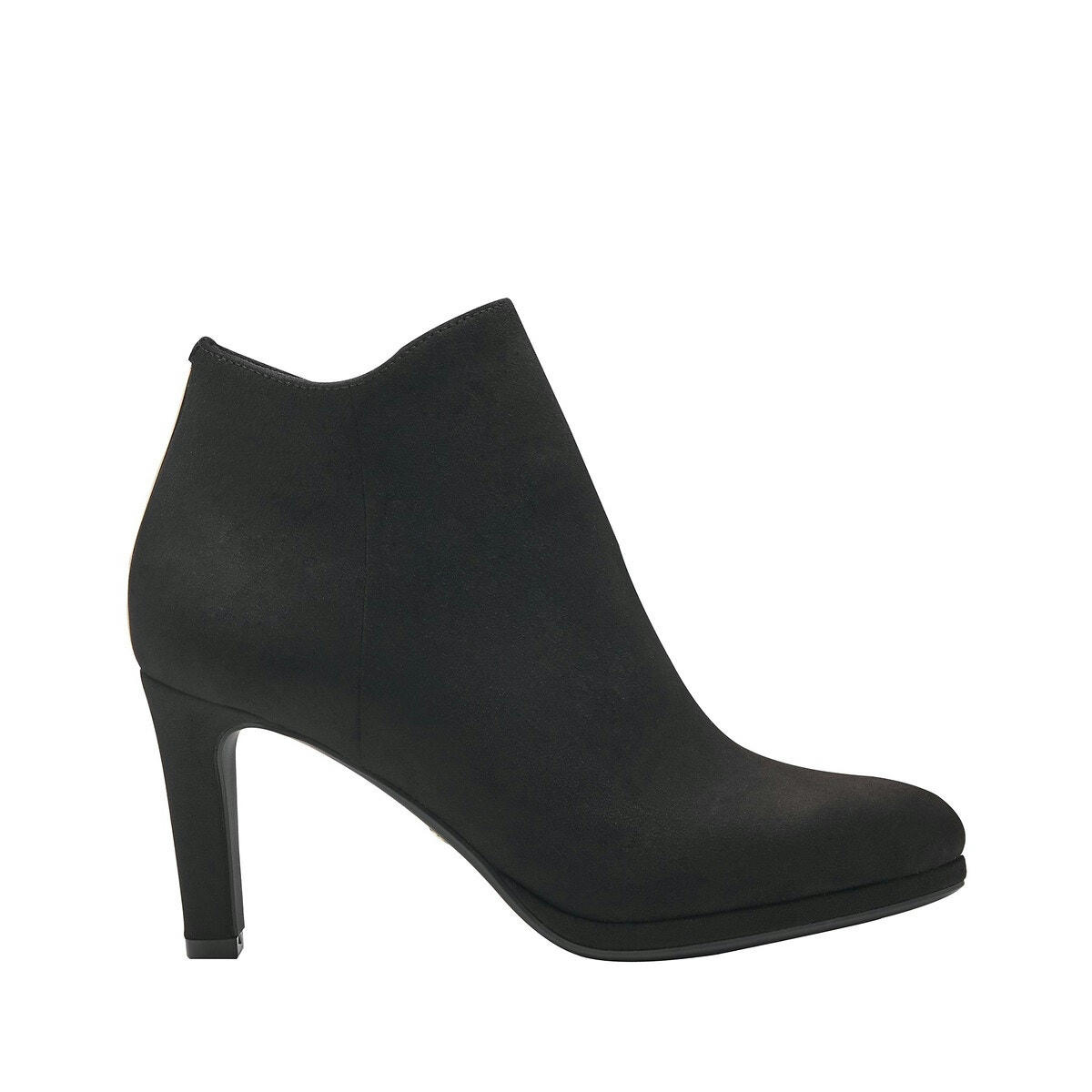 Bottines à talon, velours