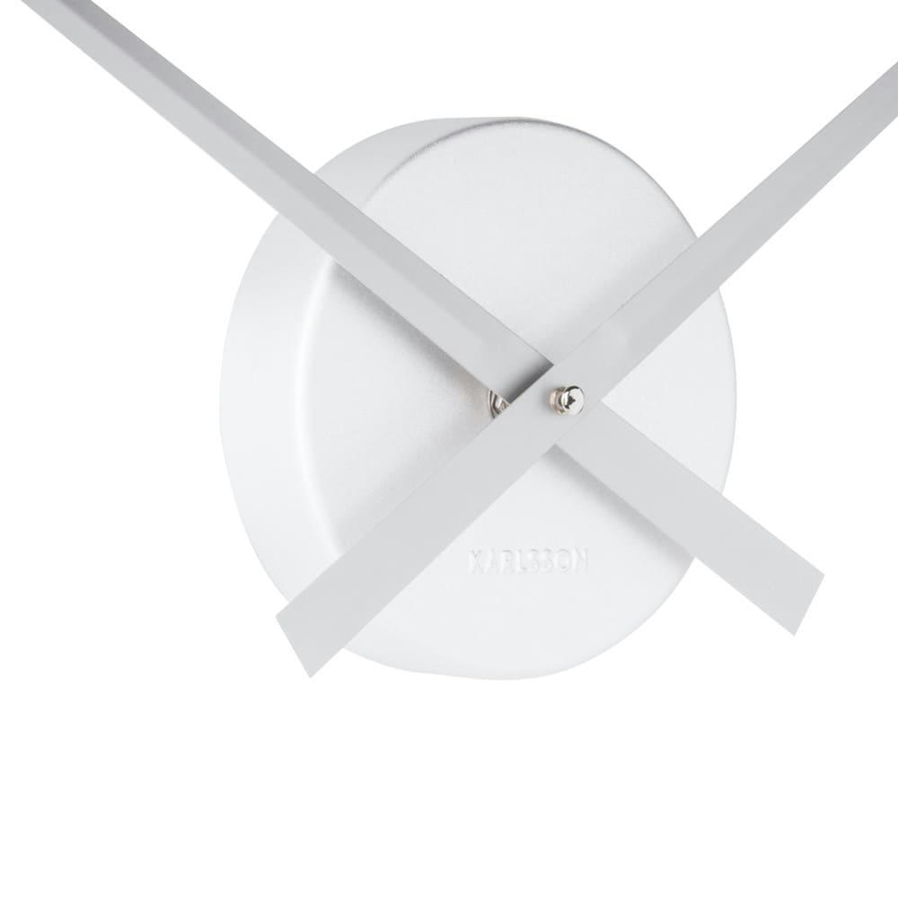 LITTLE BIG TIME - Horloge murale argent en aluminium D41