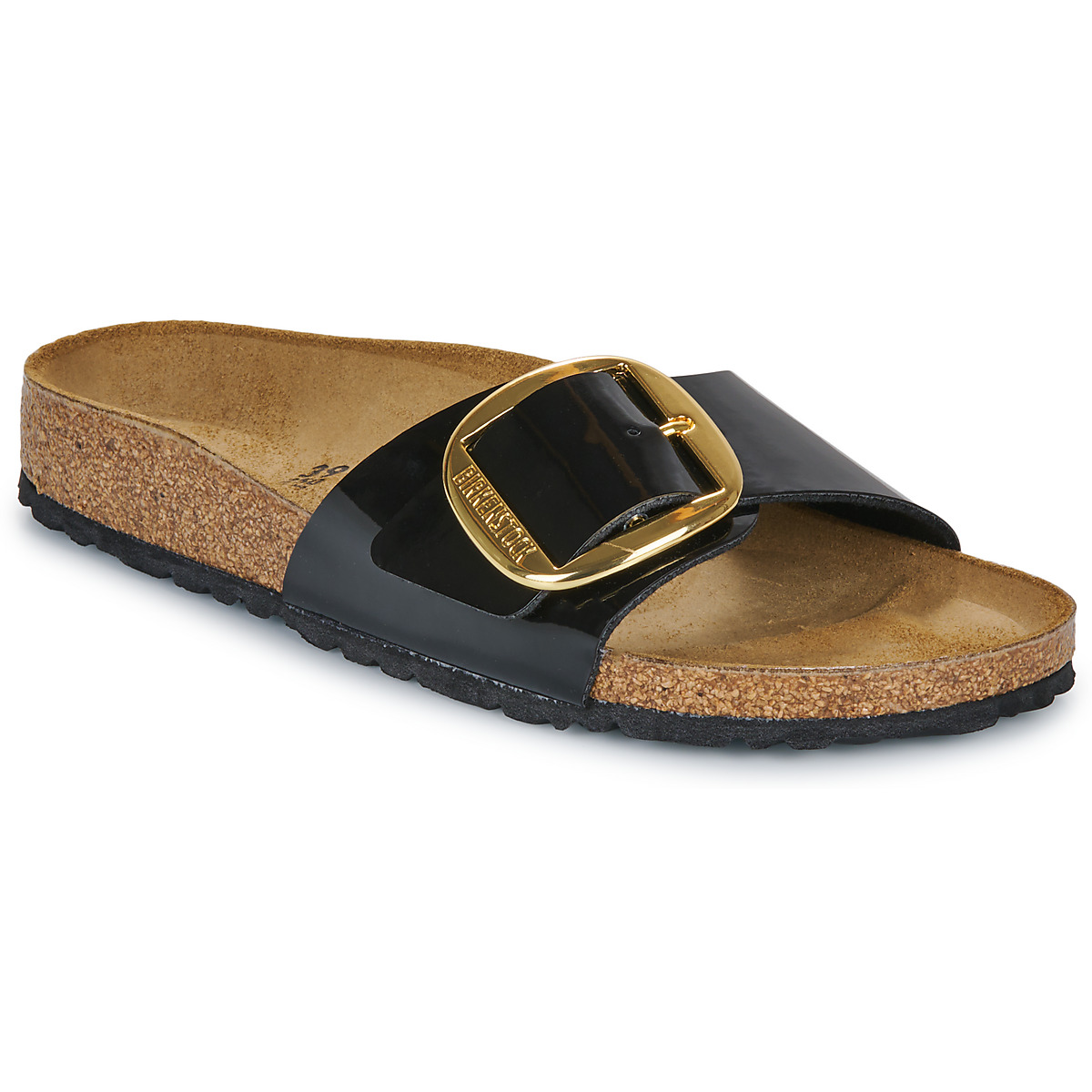 BIRKENSTOCK - Madrid Big Buckle - White / Varnish /  black / Gold