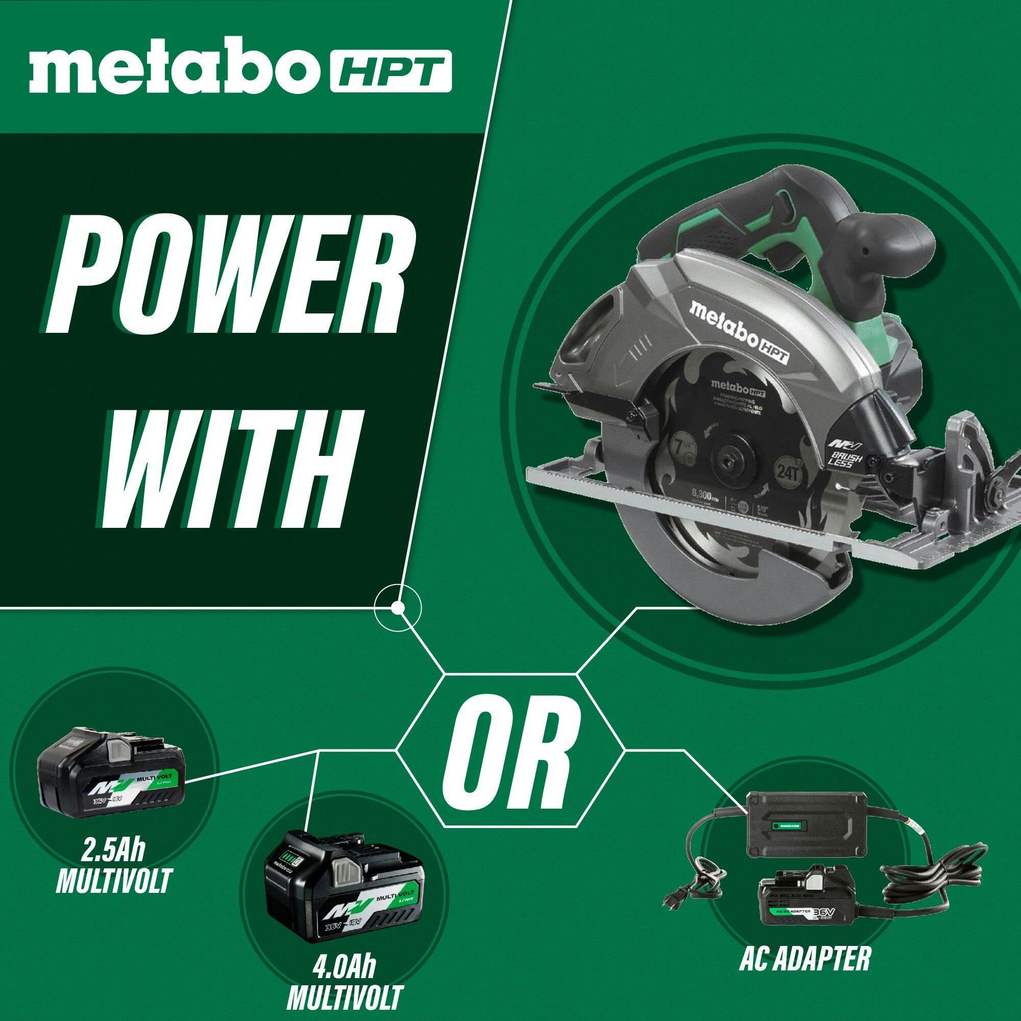 Metabo HPT 36V Brushless 7-1/4-in Circular Saw, Bare Tool