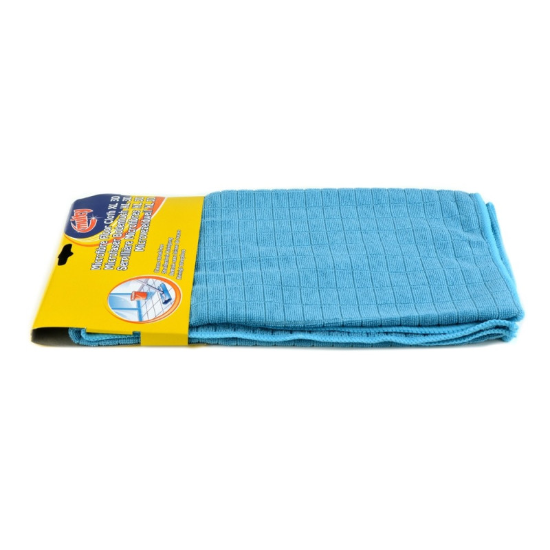Torchon en microfibres Micro floor bleu avec relief 60 x 70 cm
