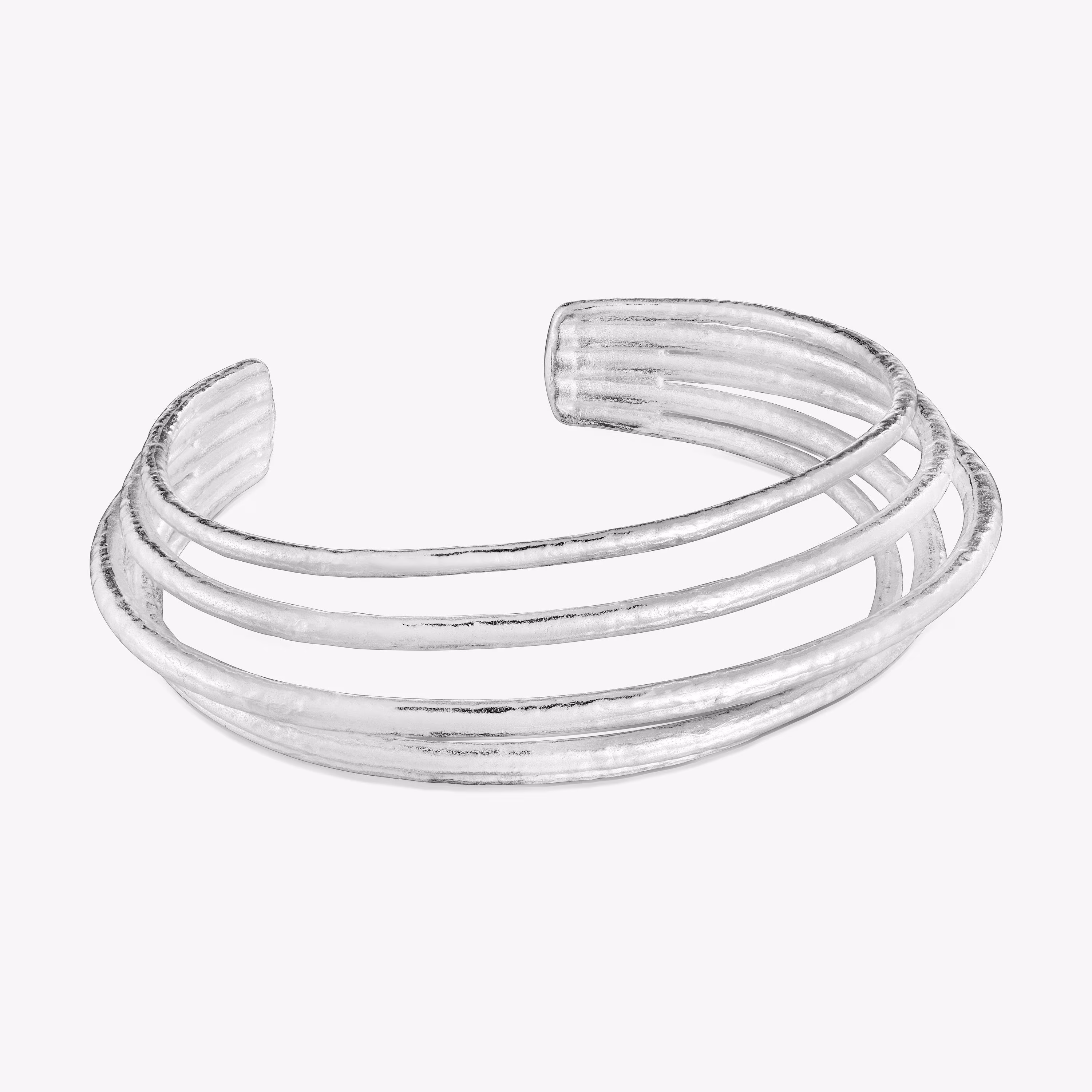 Pulsera esclava de plata Duna