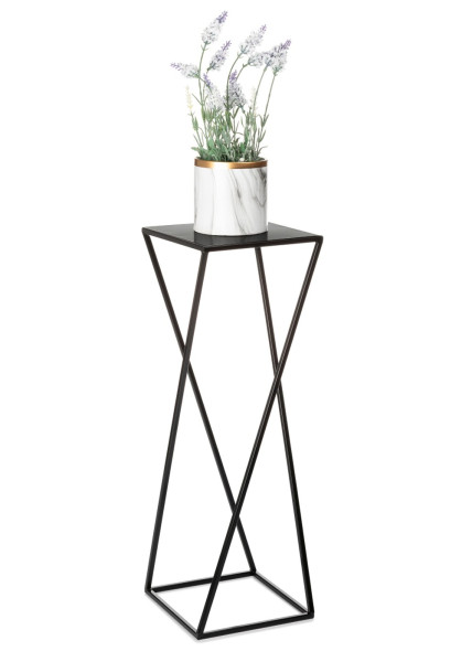 Kwietnik nowoczesny czarny stojący 70 cm LOFT