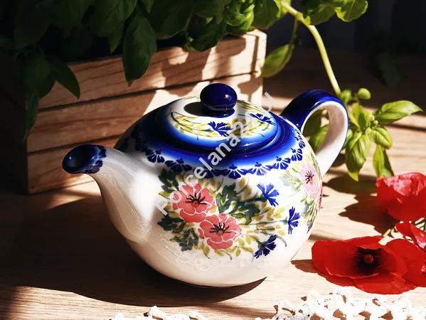 Czajnik 1,5 L Bolesławiec - Maki Smolińskiej gat. I