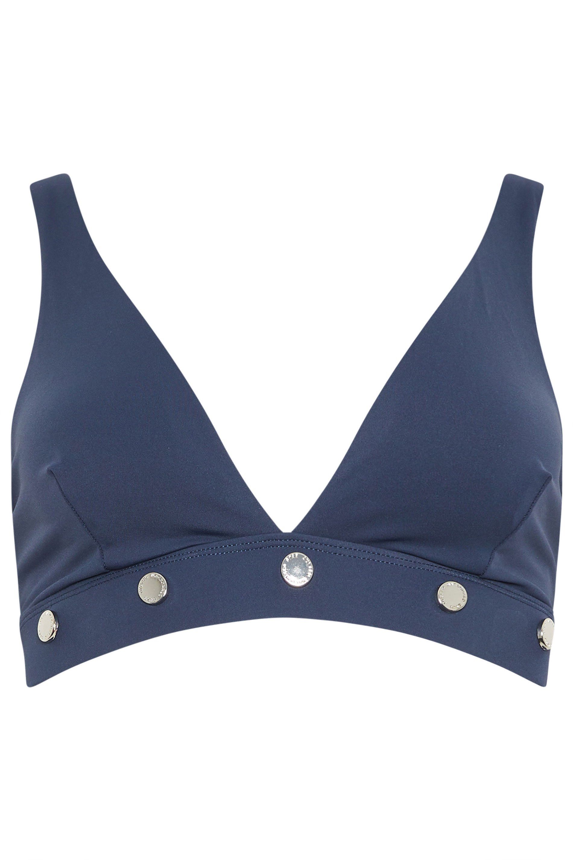Star by Julien Macdonald Popper Detail Plunge Bikini Top