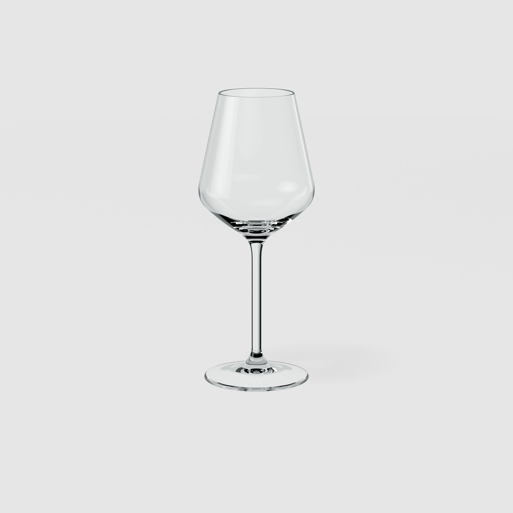 La Divina White wine glass - Clear, 4.1 oz, crystal glass