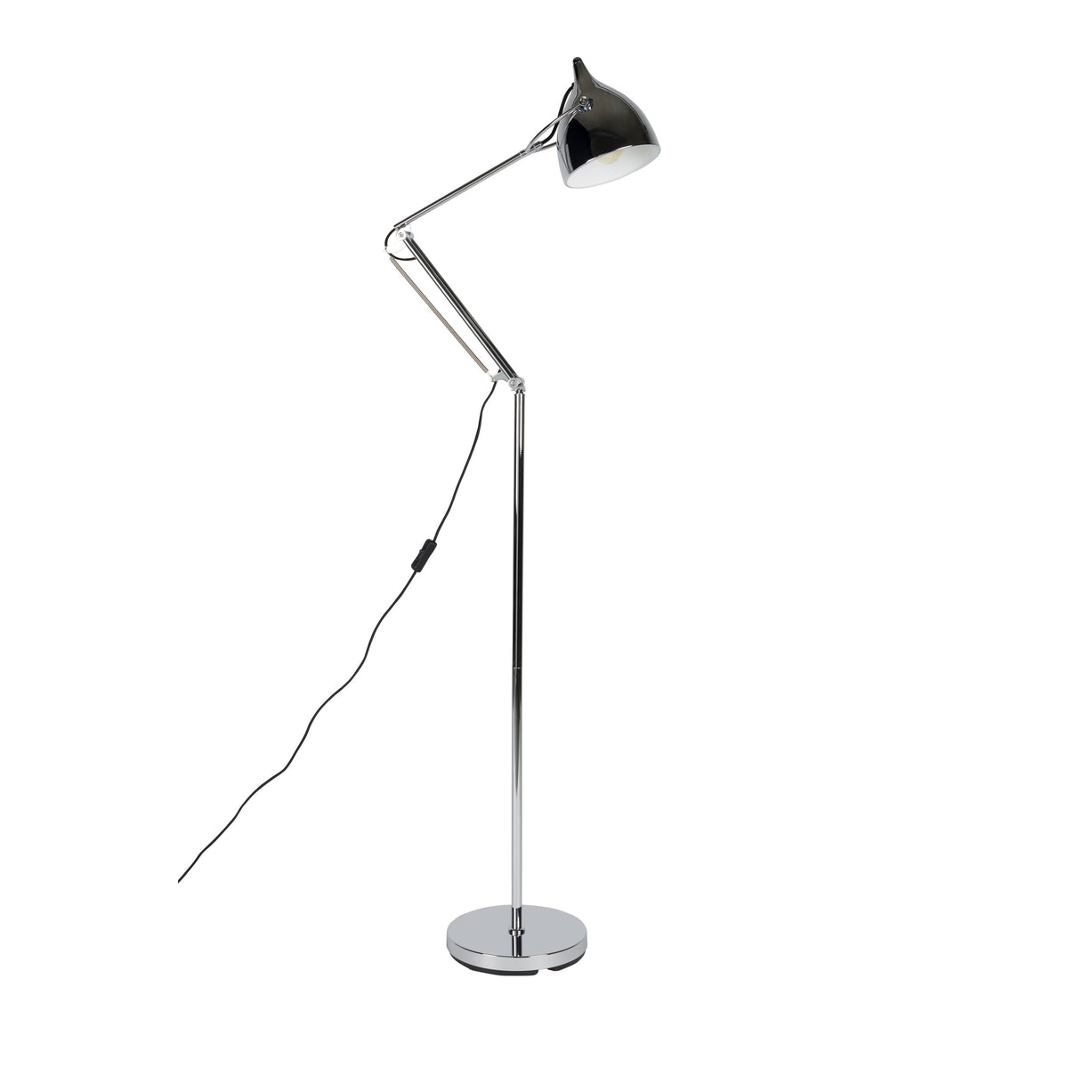 Zuiver Reader Leeslamp/ Vloerlamp Chrome - Zilver