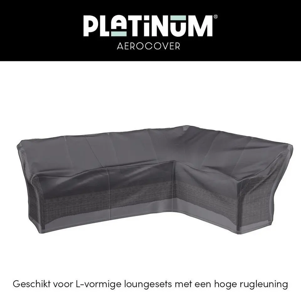 Platinum Aerocover L-vorm loungesethoes 285x220x100xh65/90 cm. - Rechts