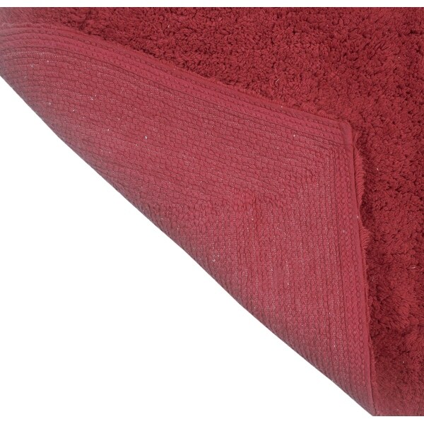 Home Weavers Waterford Collection Absorbent Cotton Machine Washable and Dry 22" Round Bath Rug