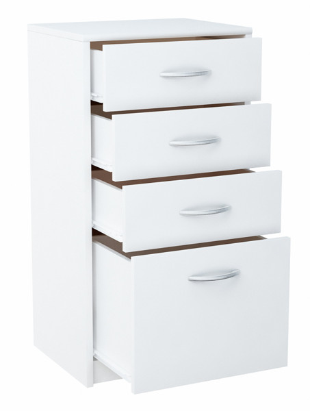 Komoda szafka 45cm 4S BIAŁA 4 szuflady regał