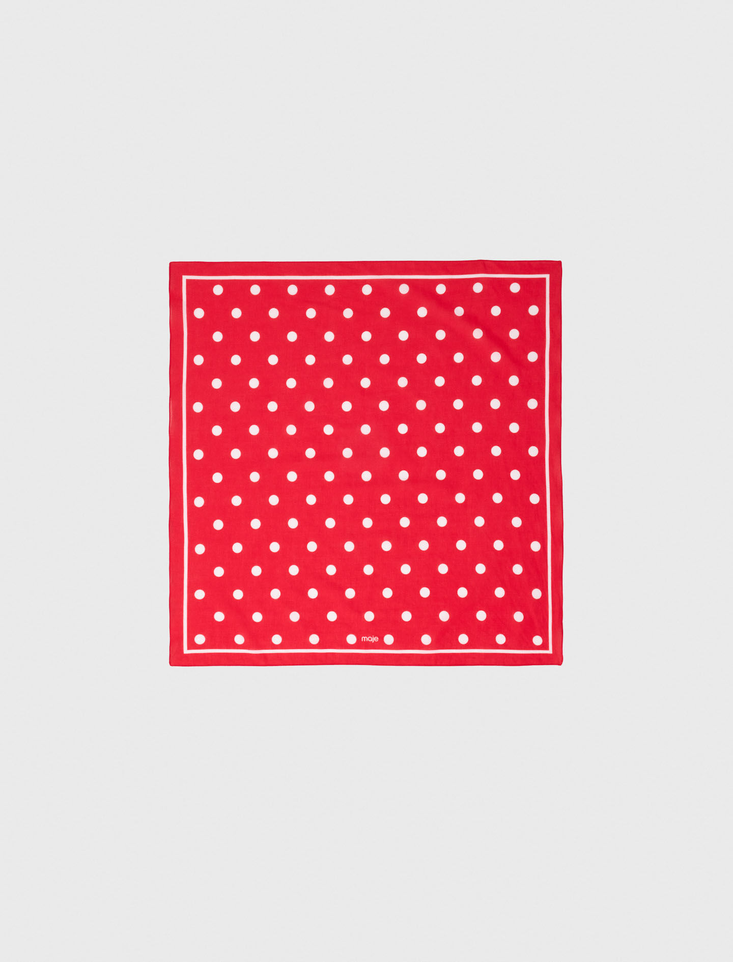 Bandana à pois en coton