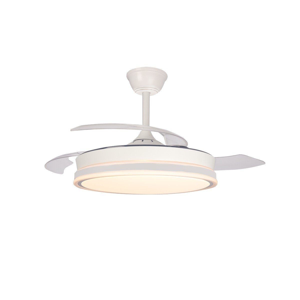 CristalRecord plafondventilator Supereco - 1 lichts - 106 x 42  cm - wit