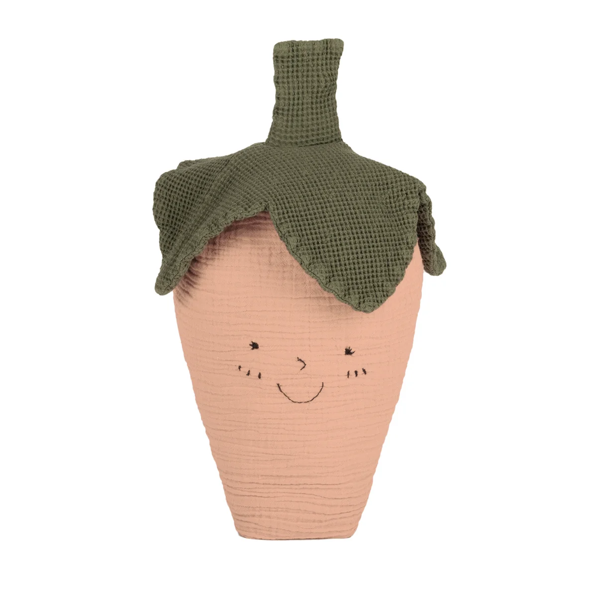 Nobodinoz - Wabi Sabi Kissen, Erdbeere, 28 x 30 cm, powder pink