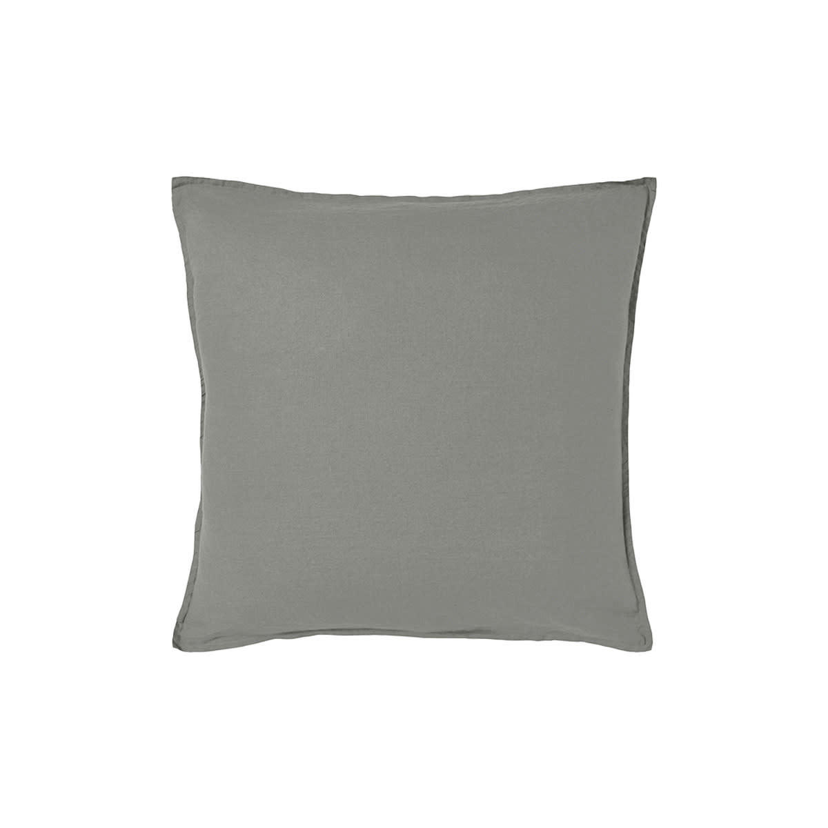 NOUVELLE VAGUE - Taie d'oreiller en lin gris 65x65