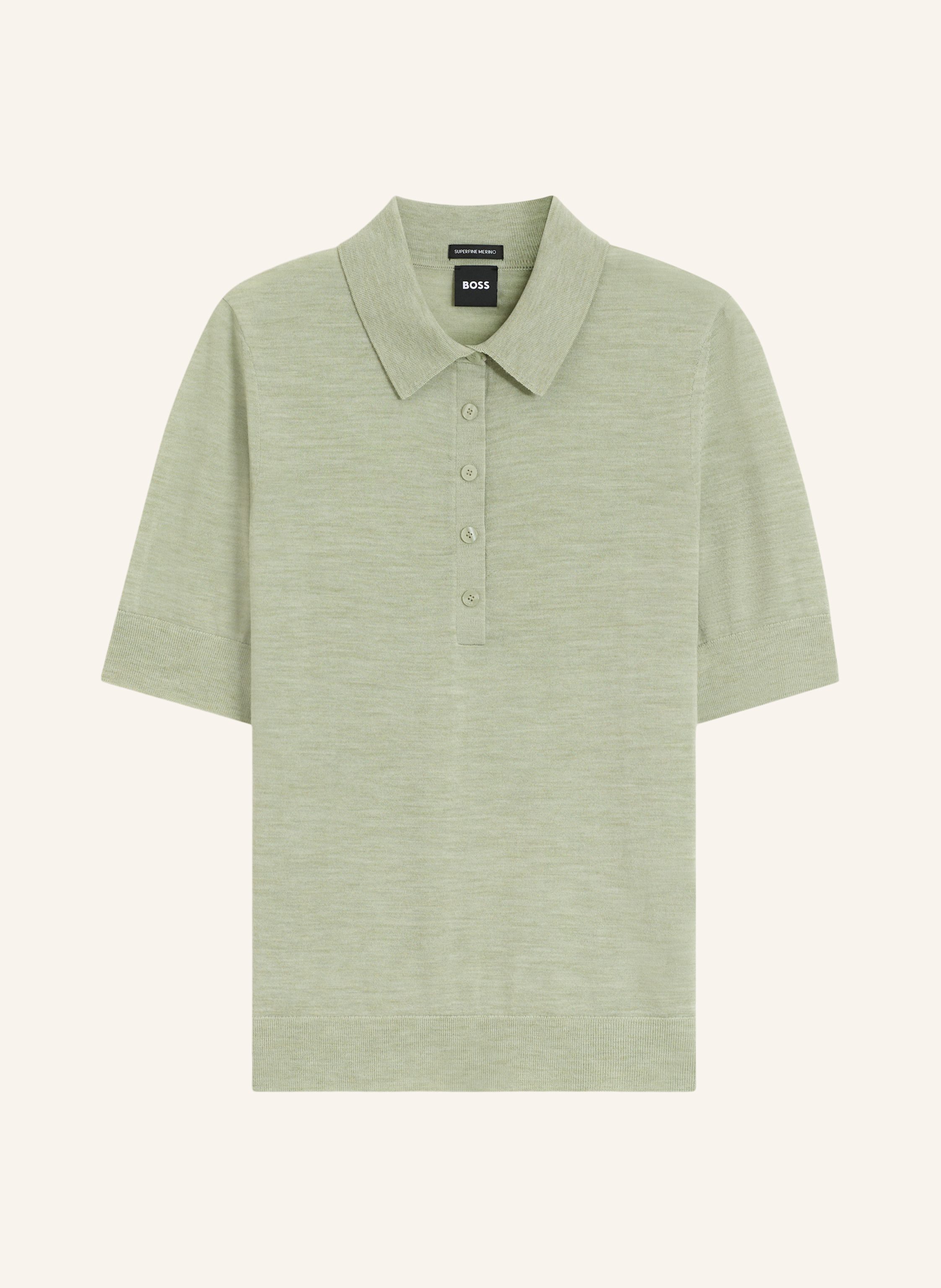 BOSS Poloshirt FIDENKA aus Merinowolle