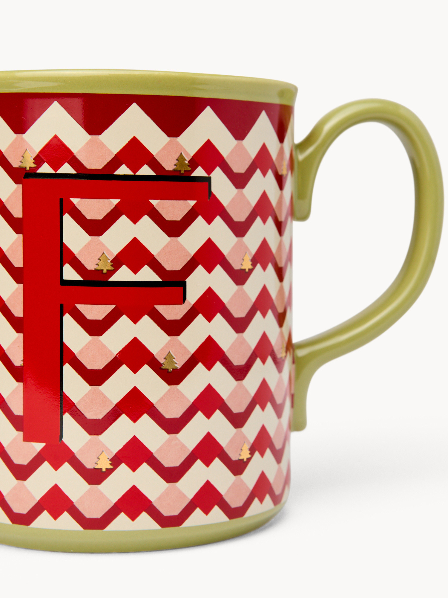 Mug in ceramica lettera F