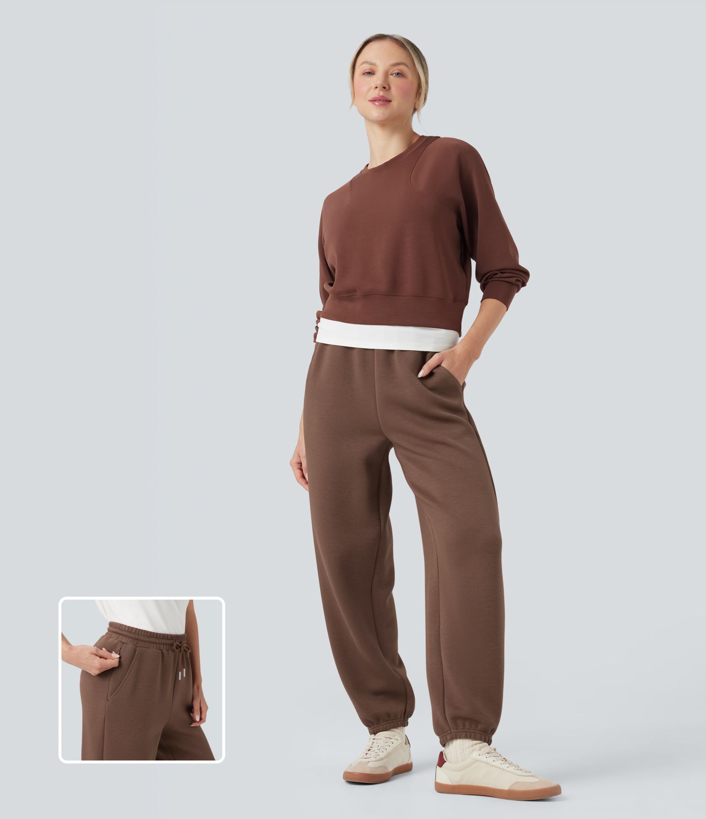 Joggers décontractés SpacerTek™ taille mi-haute avec cordon de serrage et poches