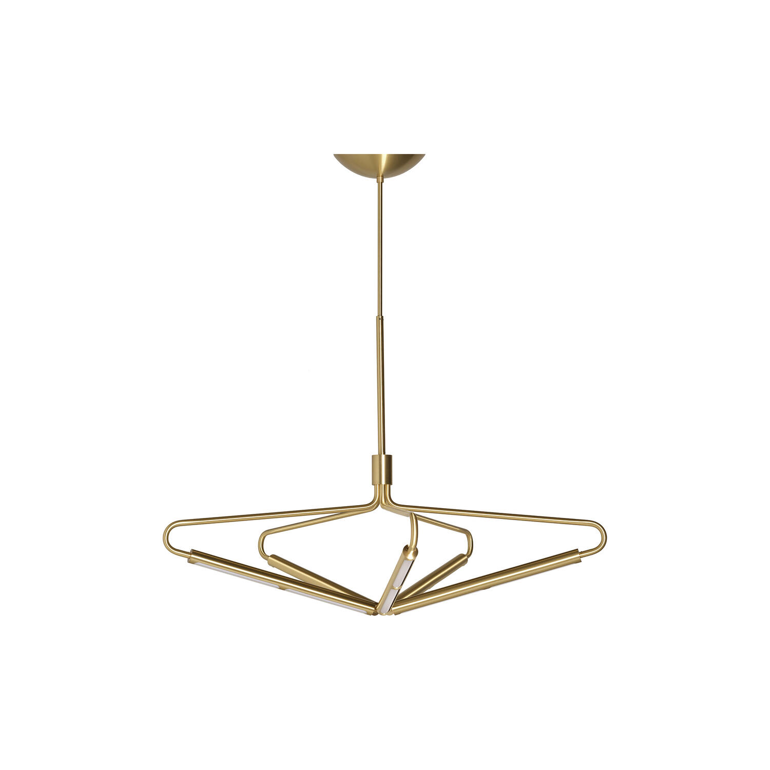 Archangel 5 415 Wide Chandelier, brass