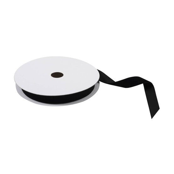 Trimits Black Velvet Ribbon by the Metre 16mm