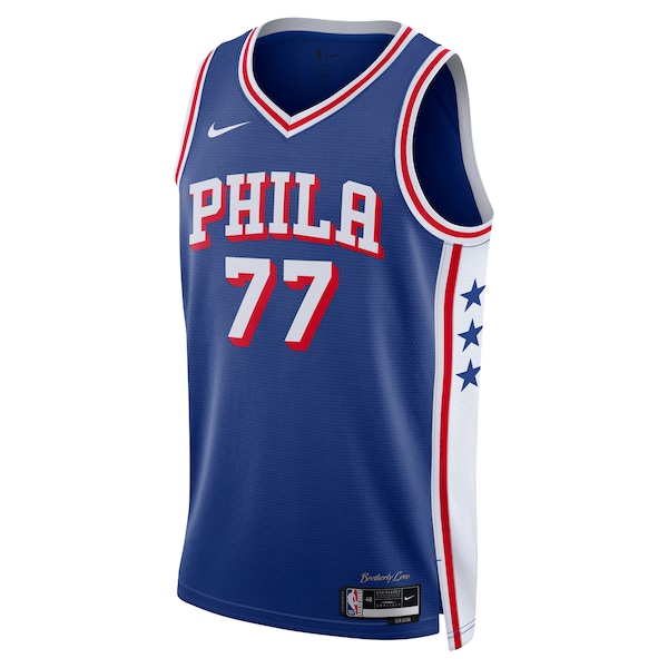 VJ Edgecombe Philadelphia 76ers Nike Unisex Swingman Jersey - Icon Edition - Royal
