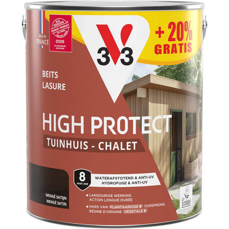 Lasure pour chalet High Protect wengé 2,5 L   0,5 L gratuit V33