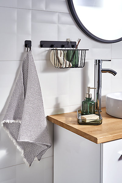 Panier filaire L Koros noir GoodHome