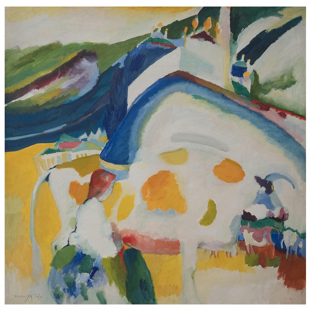 - Tableau impression sur toile La Vache Wassily Kandinsky 50x50cm