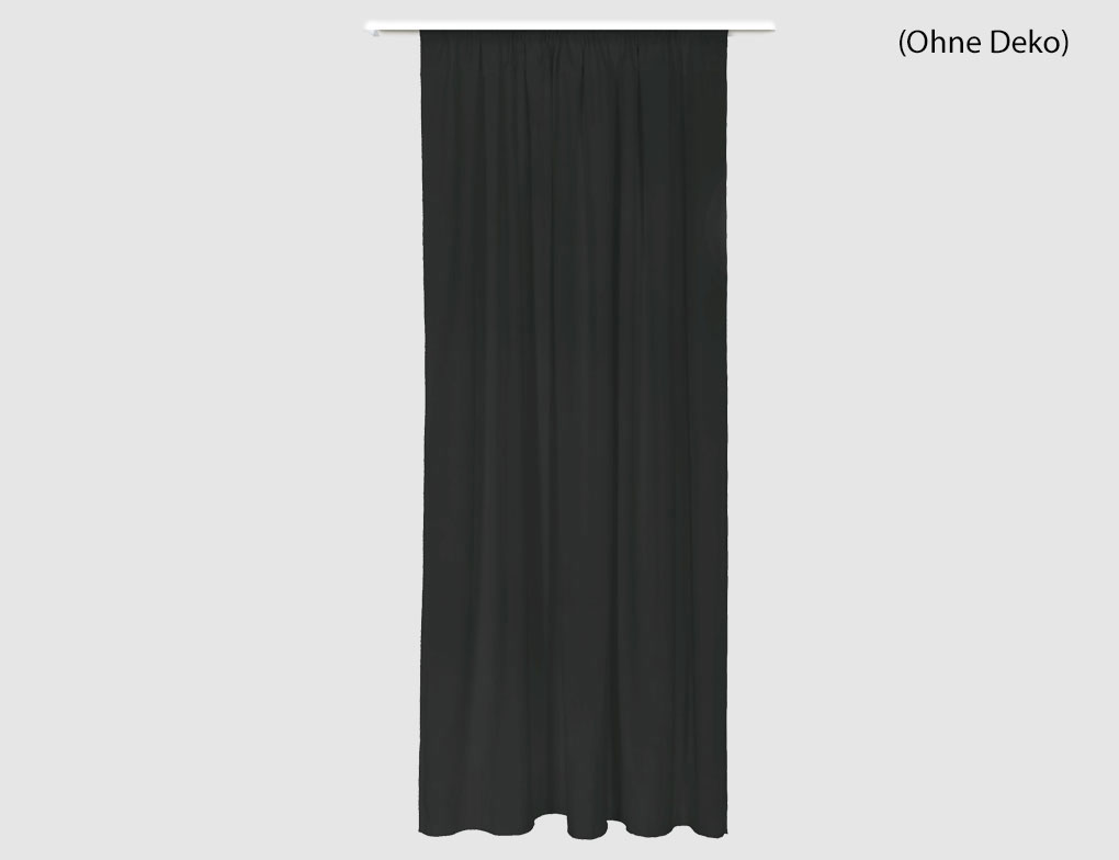 Schal mit Band Tore Schwarz