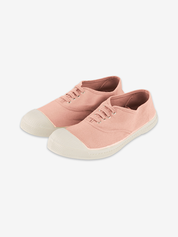 Tennis lacets femme rose leger
