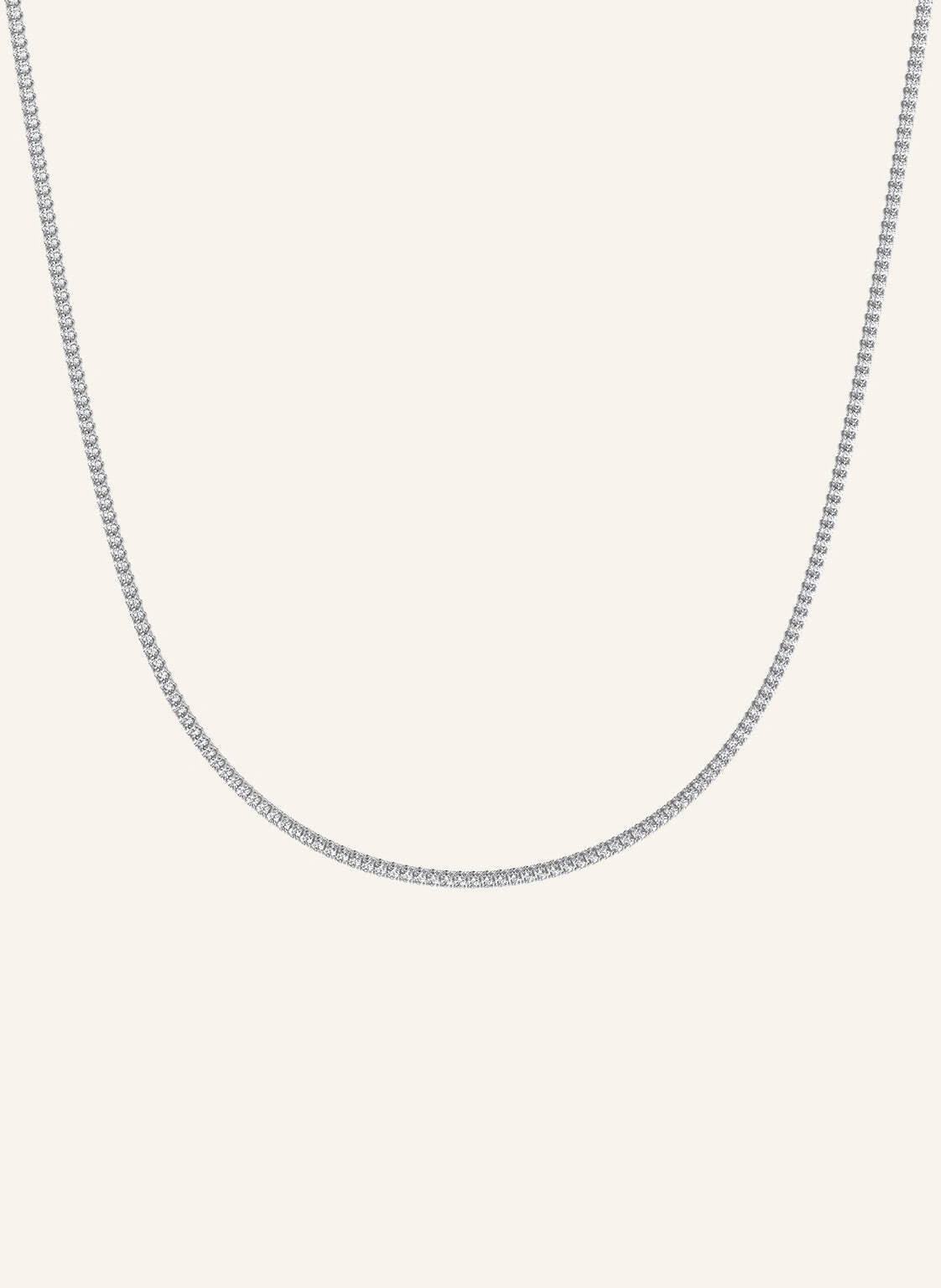 VEYNOU Halskette TENNIS aus 18 Karat Weißgold und 4,30ct. Lab-Grown Diamanten