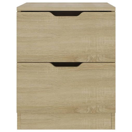 NNEVL Bedside Cabinets 2 pcs Sonoma Oak 40x40x50 cm Chipboard
