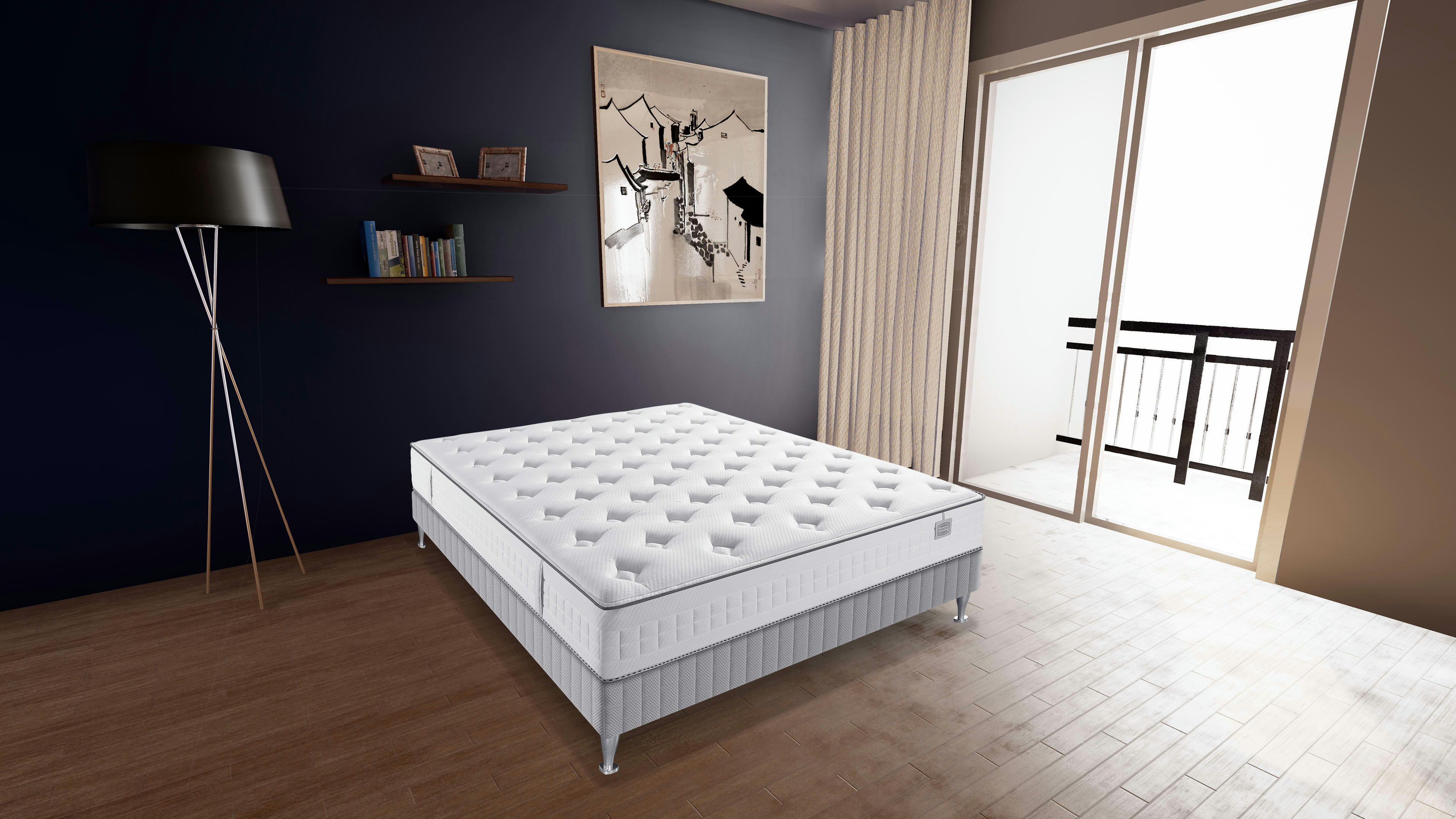 ENS TWIST - Ens TWIST 140x190 matelas H23 ressort ensachés, ferme, sommier