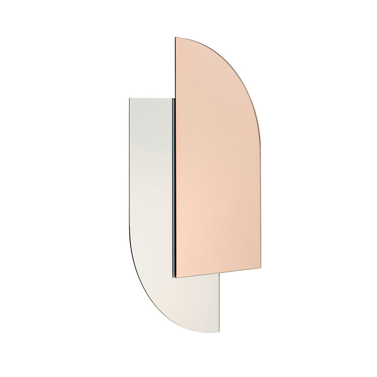 ORIGAMI - Miroir mural en verre rose
