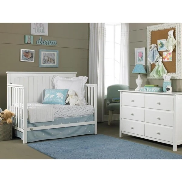 Colton Convertible Crib, Snow White