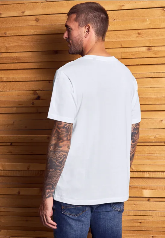 Basic T-Shirt aus reiner Baumwolle