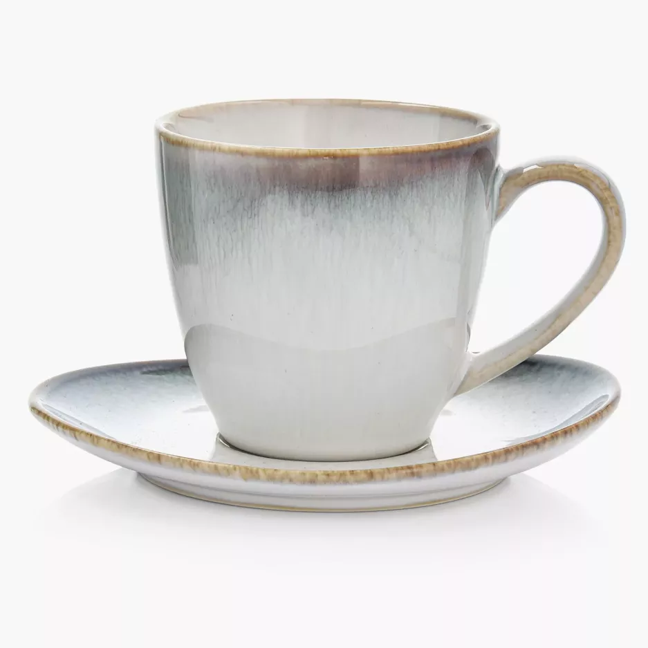 Filiżanka ze spodkiem DUKA FREJA 220 ml porcelana wielokolorowa