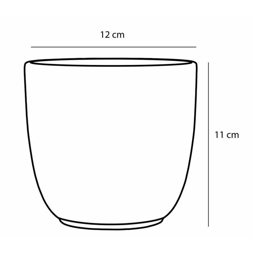 Mica Decorations Plantenpot - goud - keramiek - 12 x 11 cm