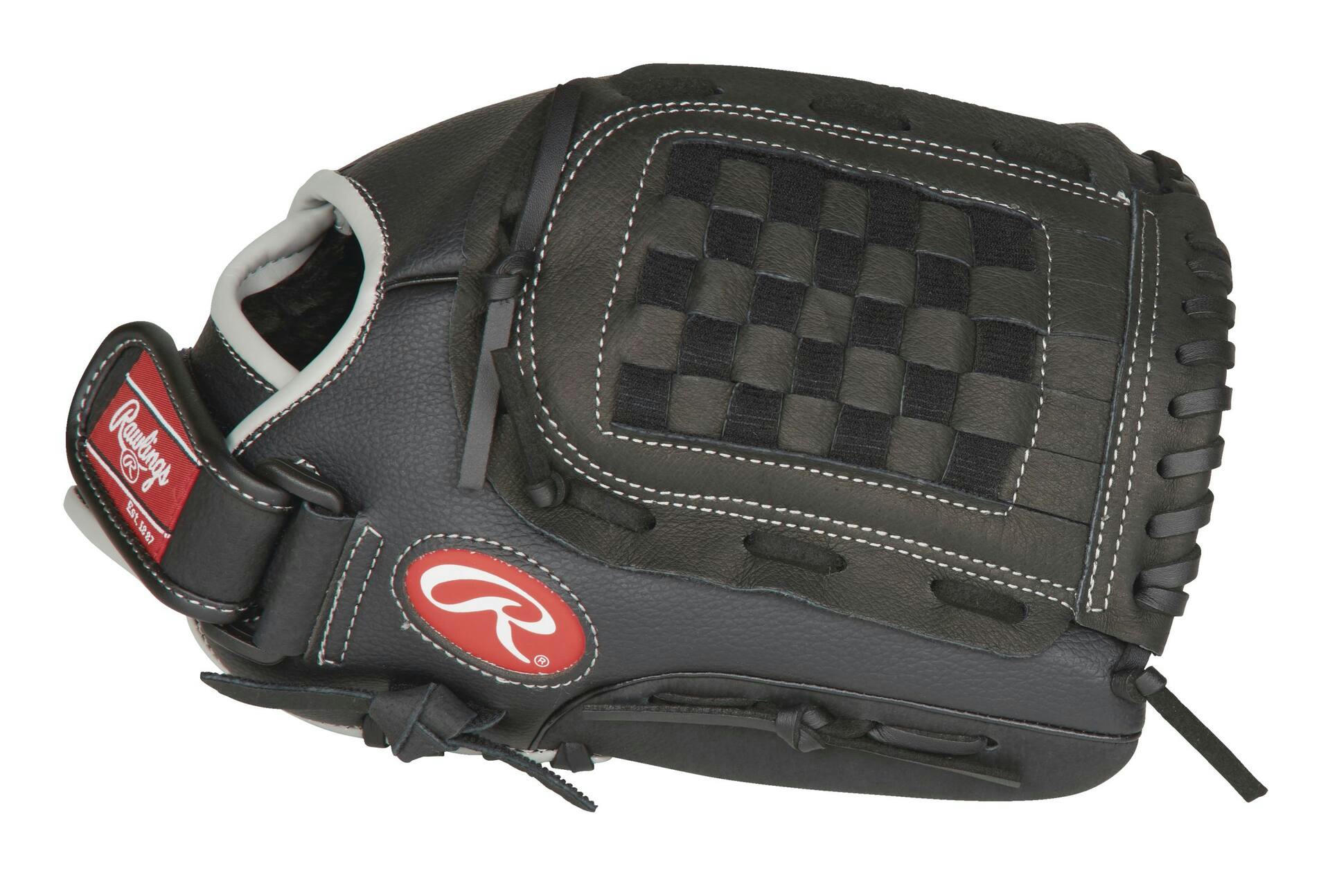 Rawlings RSB Softball Fielding Glove, Regular Black, 12-in