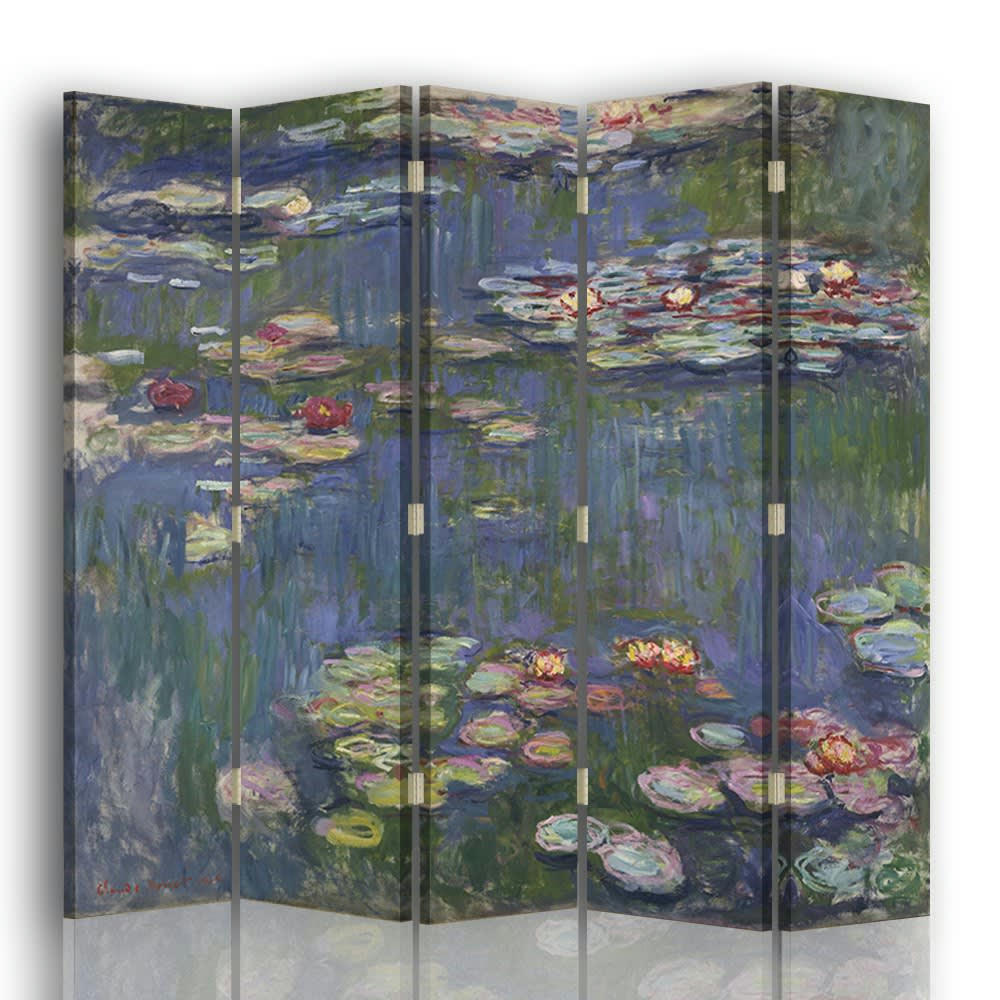 - Paravent - Cloison Nymphéas - Claude Monet cm 180x170 (5 volets)